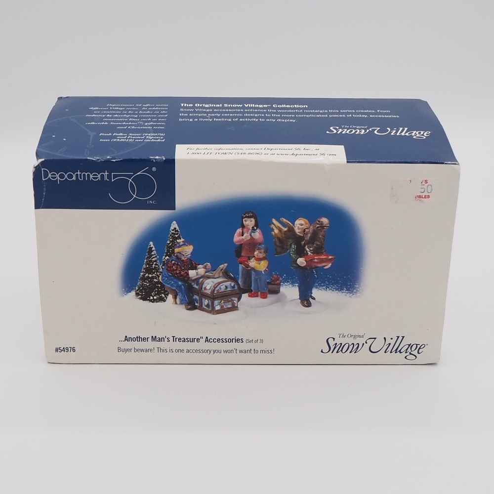Department 56 Snow Village Another Mans Treasure‎ #54976 Hand Painted Ceramic